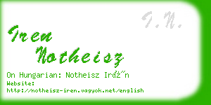 iren notheisz business card